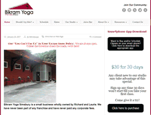 Tablet Screenshot of bikramyogasimsbury.com